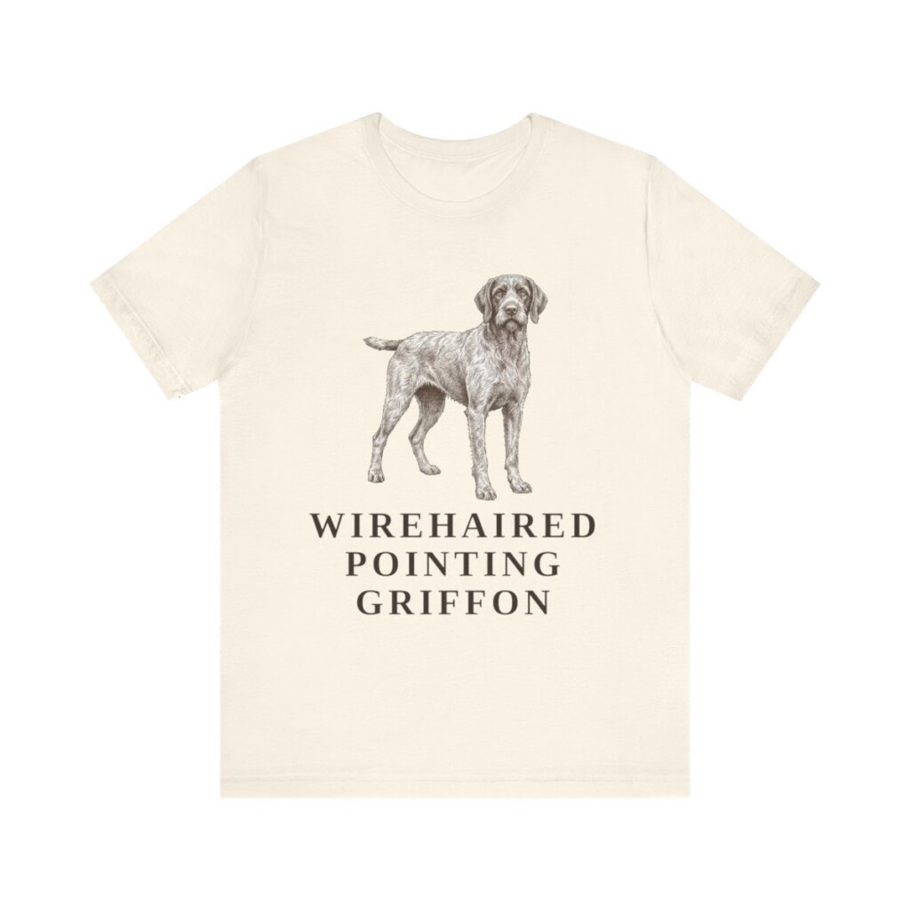 Wirehaired Pointing Griffon Lover Shirt, Vintage Dog Sketch Tee, Dog Lover Gift