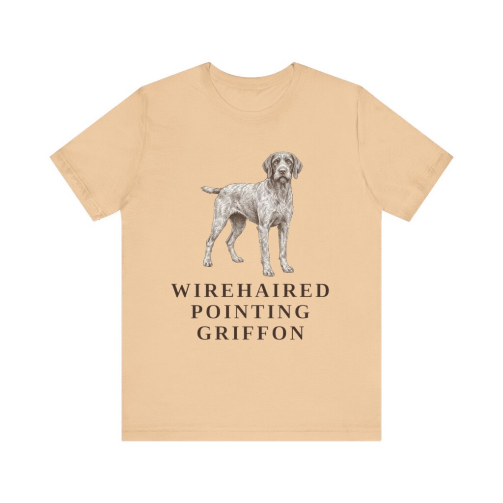 Wirehaired Pointing Griffon Lover Shirt, Vintage Dog Sketch Tee, Dog Lover Gift