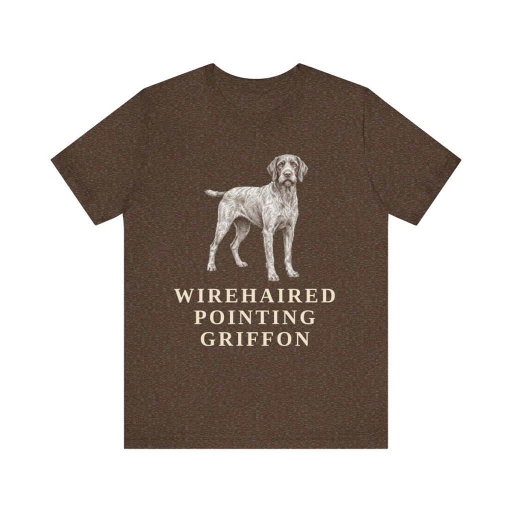Wirehaired Pointing Griffon Lover Shirt, Vintage Dog Sketch Tee, Dog Lover Gift