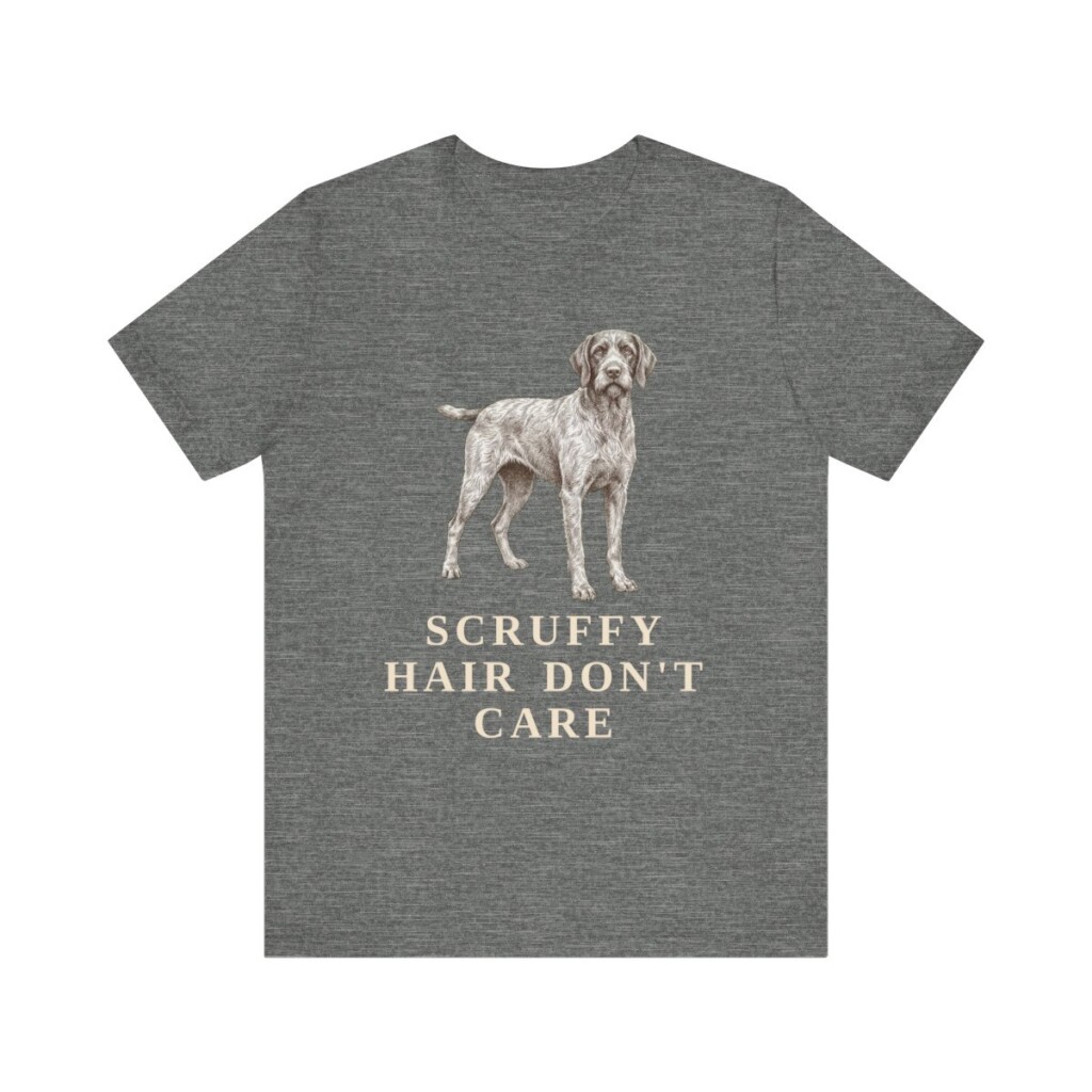 Wirehaired Pointing Griffon Humor Shirt, Vintage Dog Sketch Tee, Dog Humor Gift