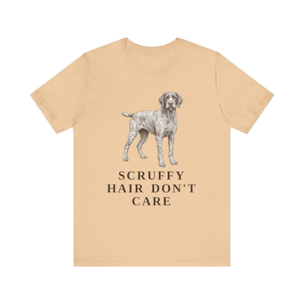Wirehaired Pointing Griffon Humor Shirt, Vintage Dog Sketch Tee, Dog Humor Gift