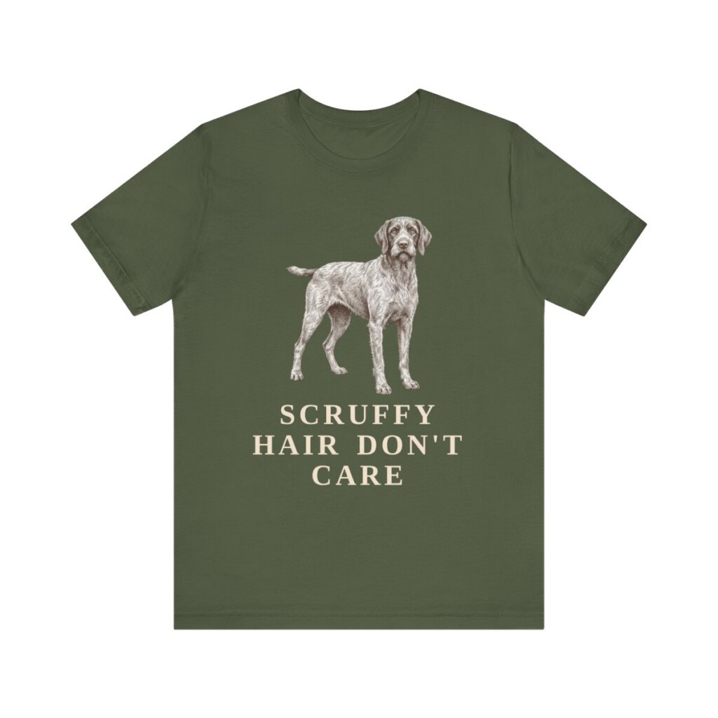 Wirehaired Pointing Griffon Humor Shirt, Vintage Dog Sketch Tee, Dog Humor Gift
