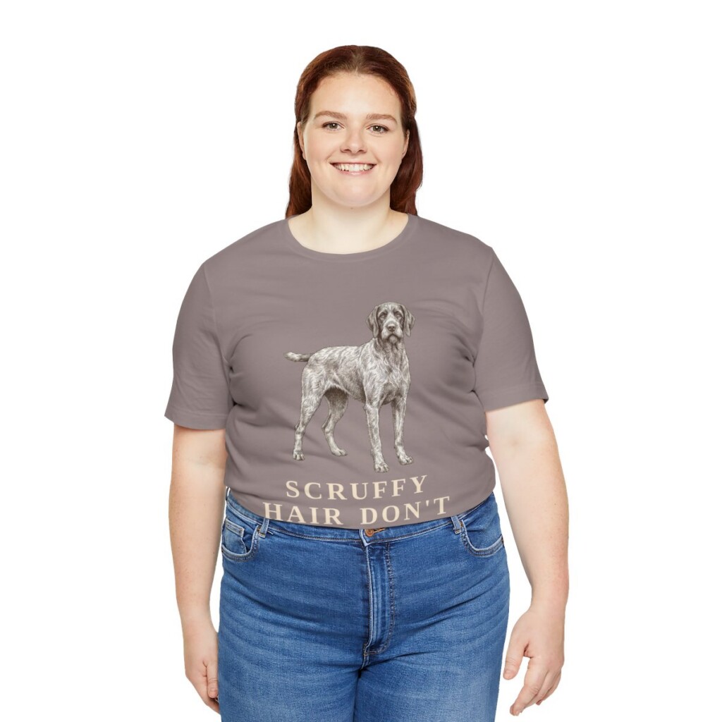 Wirehaired Pointing Griffon Humor Shirt, Vintage Dog Sketch Tee, Dog Humor Gift