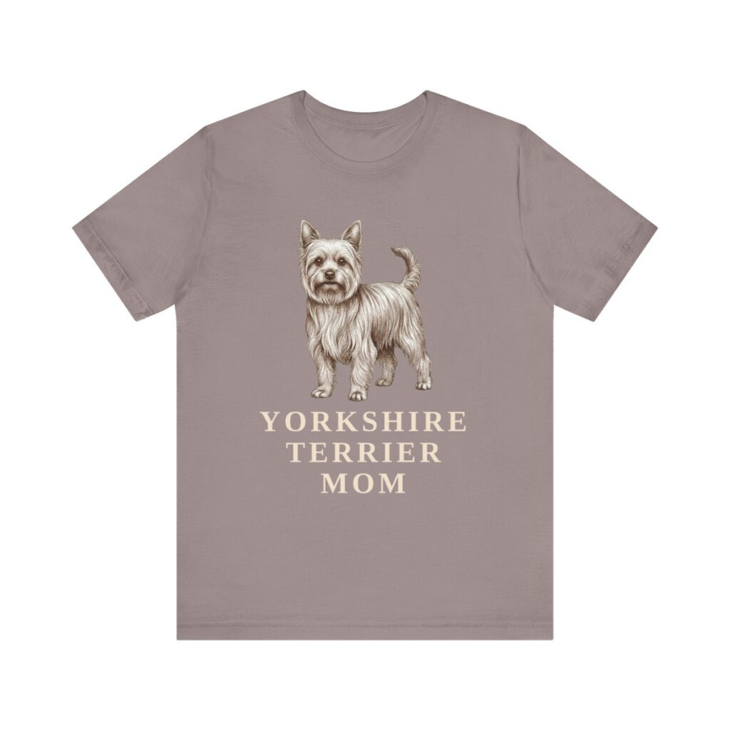 Yorkshire Terrier Mom Shirt, Vintage Dog Sketch Tee, Dog Mom Gift