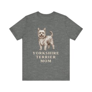 Yorkshire Terrier Mom Shirt, Vintage Dog Sketch Tee, Dog Mom Gift