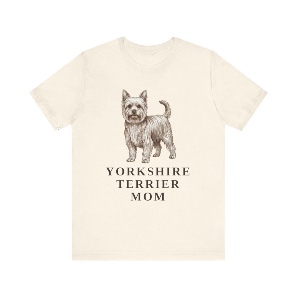 Yorkshire Terrier Mom Shirt, Vintage Dog Sketch Tee, Dog Mom Gift