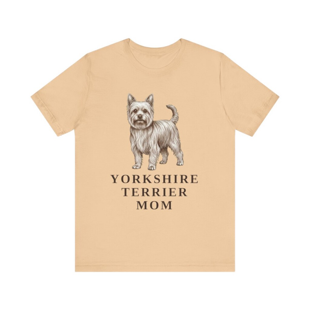 Yorkshire Terrier Mom Shirt, Vintage Dog Sketch Tee, Dog Mom Gift