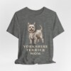 Yorkshire Terrier Mom Shirt, Vintage Dog Sketch Tee, Dog Mom Gift