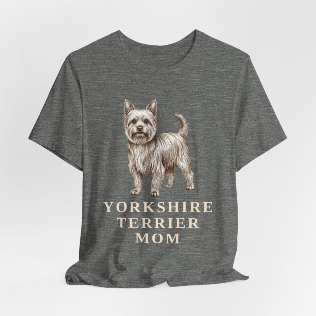 Yorkshire Terrier Mom Shirt, Vintage Dog Sketch Tee, Dog Mom Gift