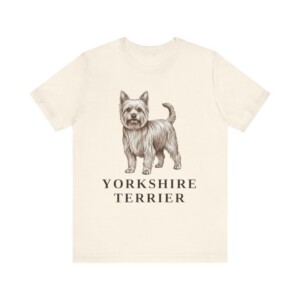 Yorkshire Terrier Lover Shirt, Vintage Dog Sketch Tee, Dog Lover Gift