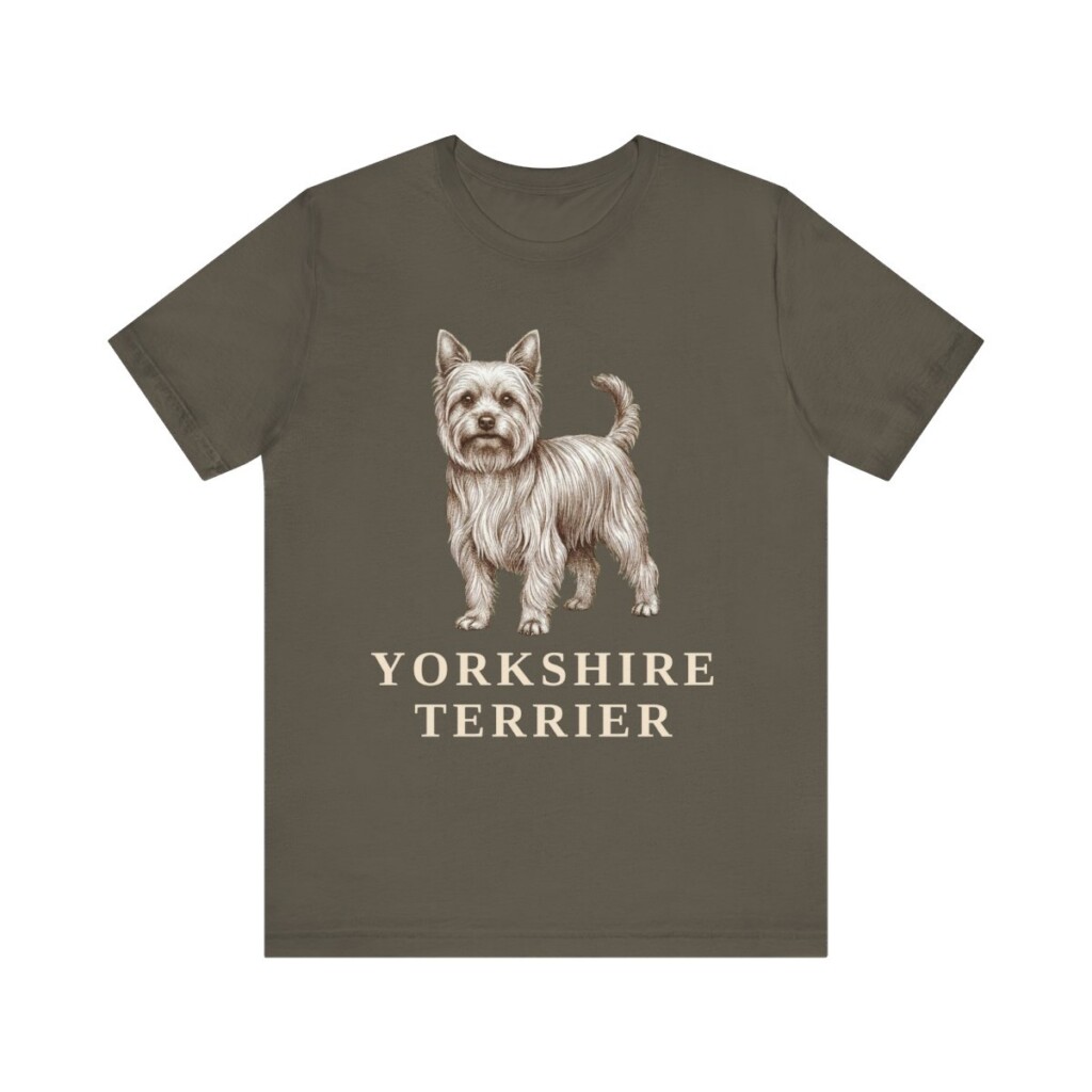 Yorkshire Terrier Lover Shirt, Vintage Dog Sketch Tee, Dog Lover Gift Yorkshire Terrier Lover Shirt, Vintage Dog Sketch Tee, Dog Lover Gift