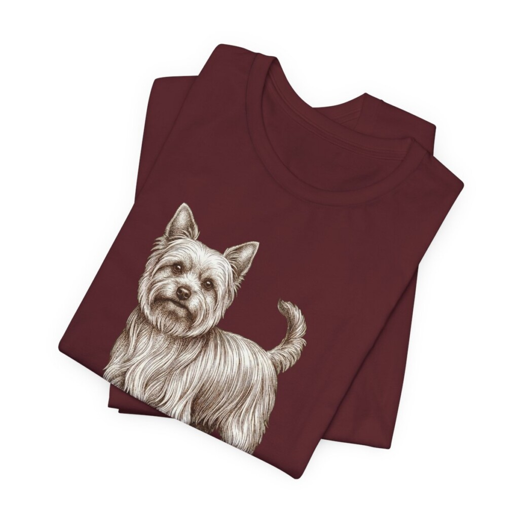 Yorkshire Terrier Lover Shirt, Vintage Dog Sketch Tee, Dog Lover Gift Yorkshire Terrier Lover Shirt, Vintage Dog Sketch Tee, Dog Lover Gift