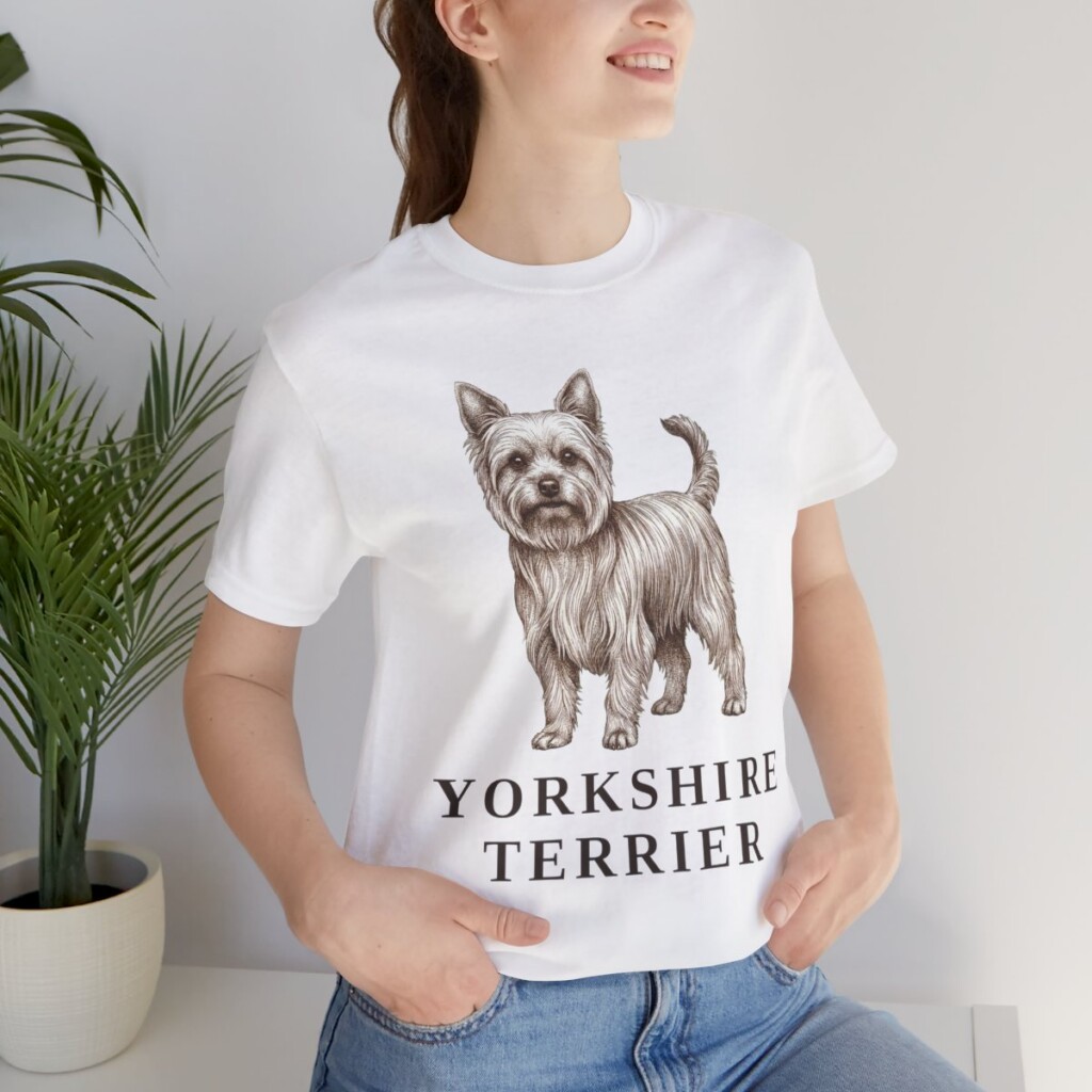 Yorkshire Terrier Lover Shirt, Vintage Dog Sketch Tee, Dog Lover Gift Yorkshire Terrier Lover Shirt, Vintage Dog Sketch Tee, Dog Lover Gift