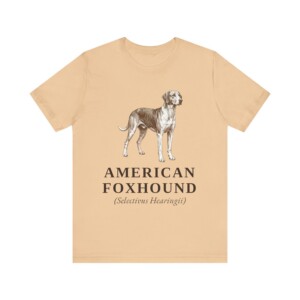 American Foxhound Latin Shirt, Vintage Dog Sketch Tee, Dog Latin Gift