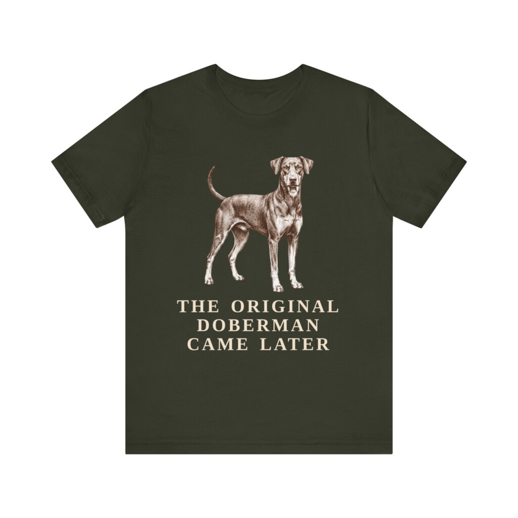 German Pinscher Humor Shirt, Vintage Dog Sketch Tee, Dog Humor Gift