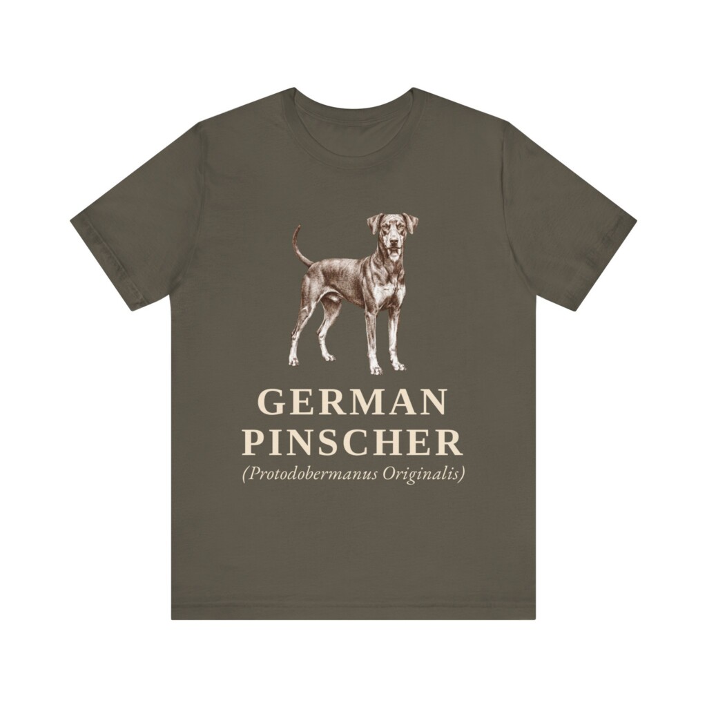 German Pinscher Latin Shirt, Vintage Dog Sketch Tee, Dog Latin Gift