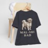Mal-Shi Dad Shirt, Vintage Dog Sketch Tee, Dog Dad Gift