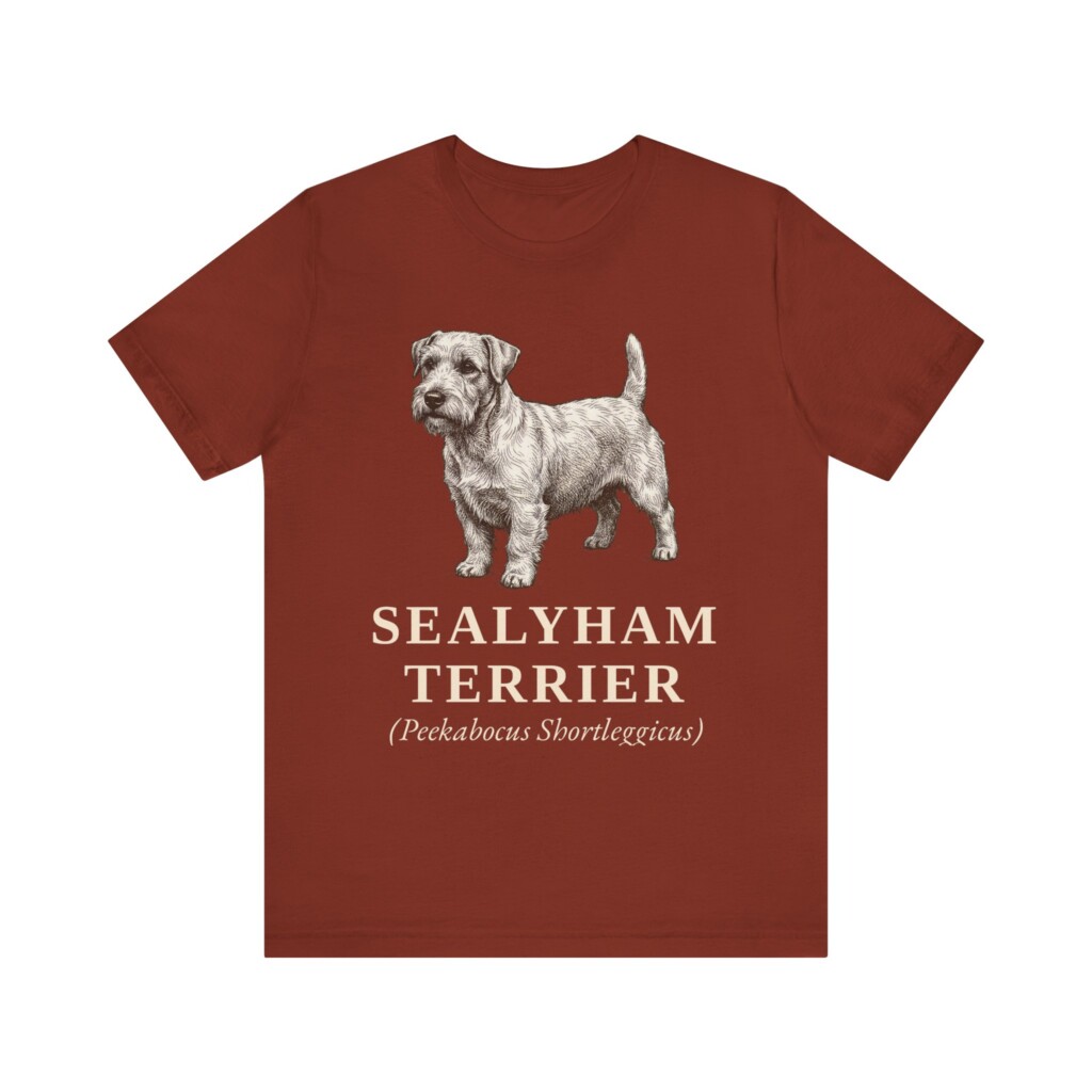 Sealyham Terrier Latin Shirt, Vintage Dog Sketch Tee, Dog Latin Gift