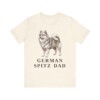 German Spitz Dad Shirt, Vintage Dog Sketch Tee, Dog Dad Gift