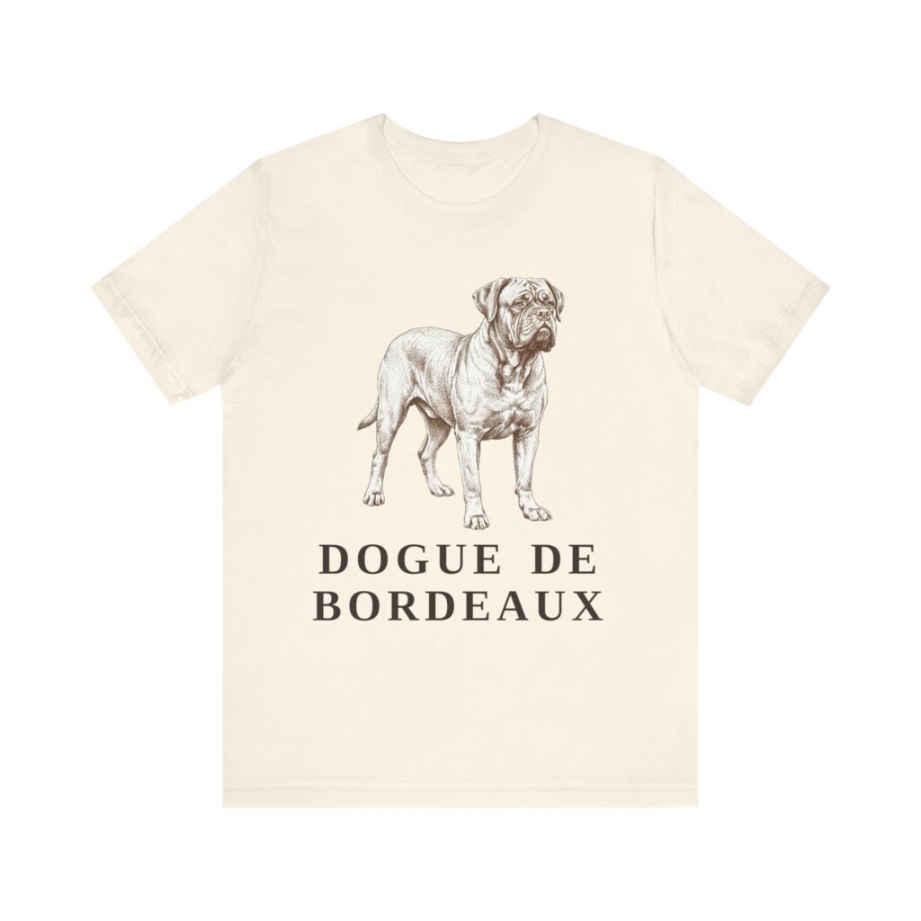 Dogue de Bordeaux Shirt, Vintage Dog Sketch Tee, Dog Lover Gift