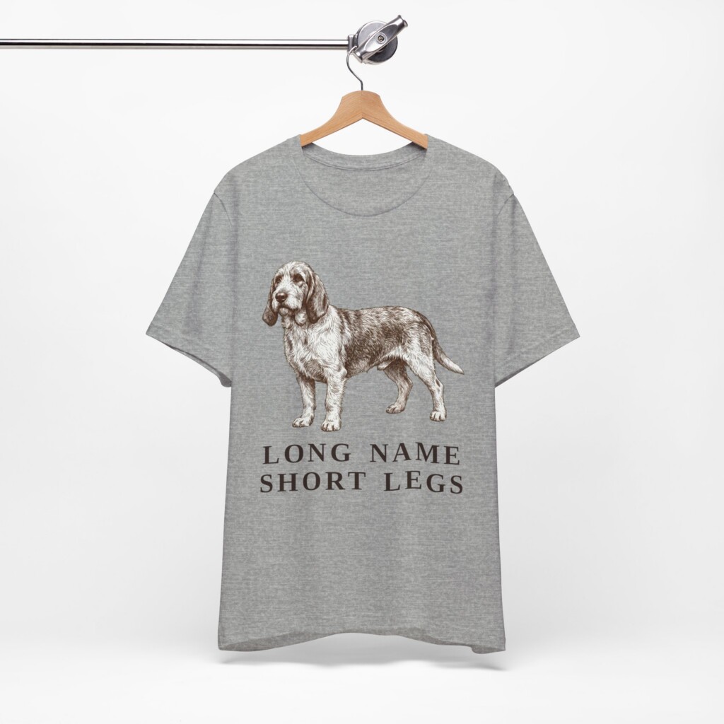 Grand Basset Griffon Vendeen Humor Shirt, Vintage Dog Sketch Tee, Dog Humor Gift