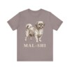 Mal-Shi Shirt, Vintage Dog Sketch Tee, Dog Lover Gift
