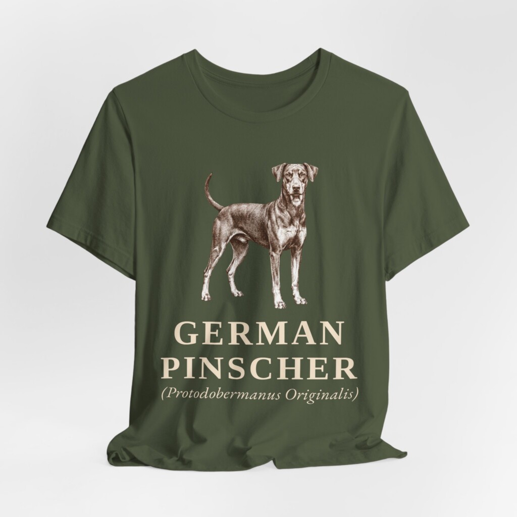 German Pinscher Latin Shirt, Vintage Dog Sketch Tee, Dog Latin Gift
