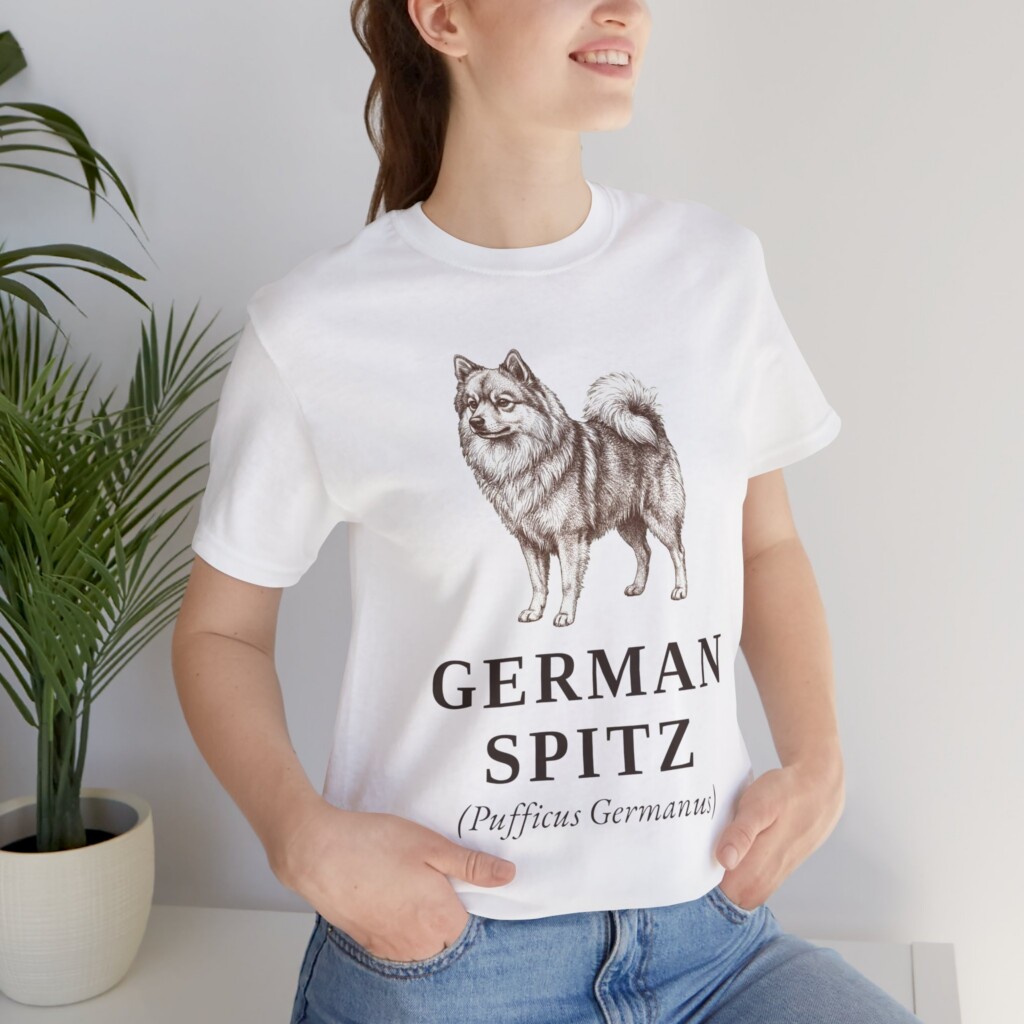 German Spitz Latin Shirt, Vintage Dog Sketch Tee, Dog Latin Gift