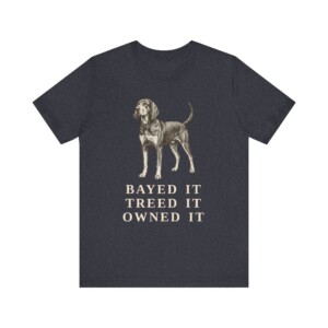 Black and Tan Coonhound Humor Shirt, Vintage Dog Sketch Tee, Dog Humor Gift