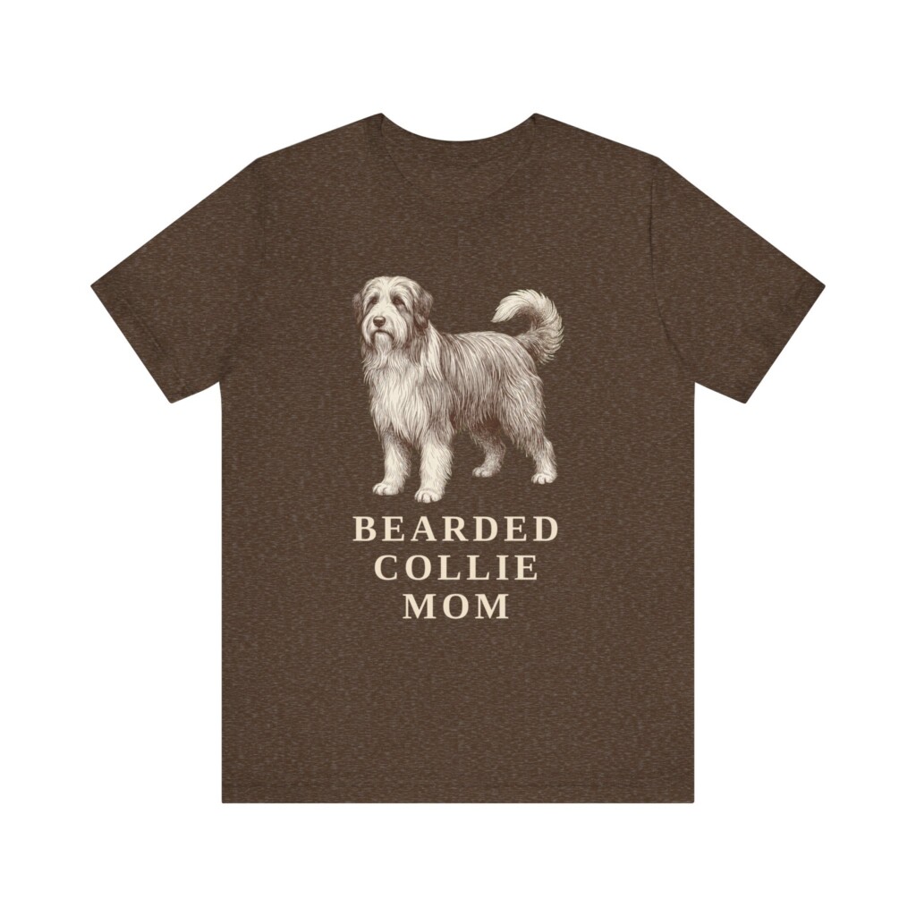 Bearded Collie Mom Shirt, Vintage Dog Sketch Tee, Dog Mom Gift Bearded Collie Mom Shirt, Vintage Dog Sketch Tee, Dog Mom Gift