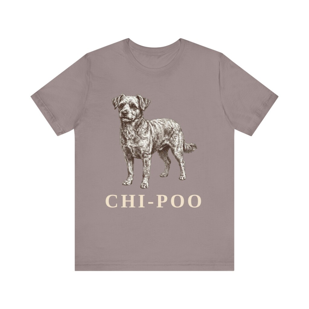 Chi-Poo Shirt, Vintage Dog Sketch Tee, Dog Lover Gift