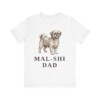 Mal-Shi Dad Shirt, Vintage Dog Sketch Tee, Dog Dad Gift