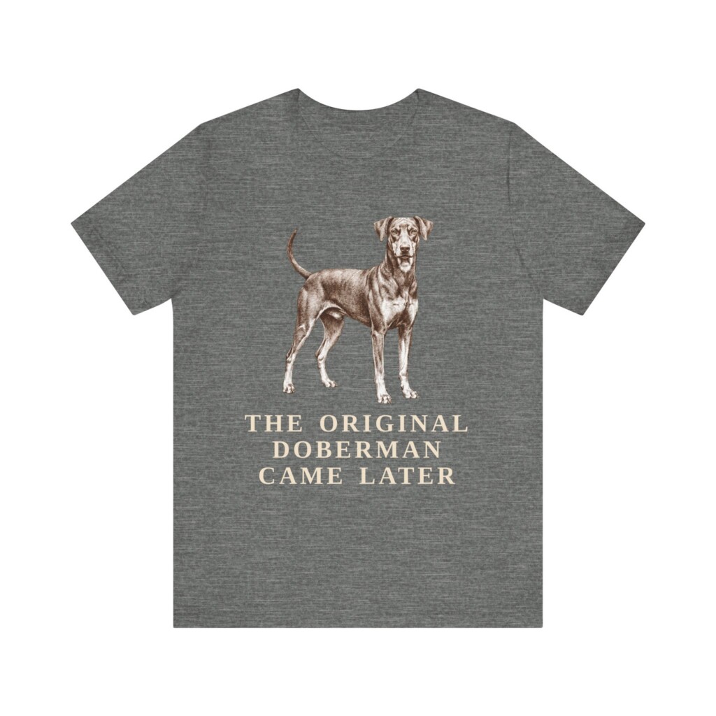 German Pinscher Humor Shirt, Vintage Dog Sketch Tee, Dog Humor Gift