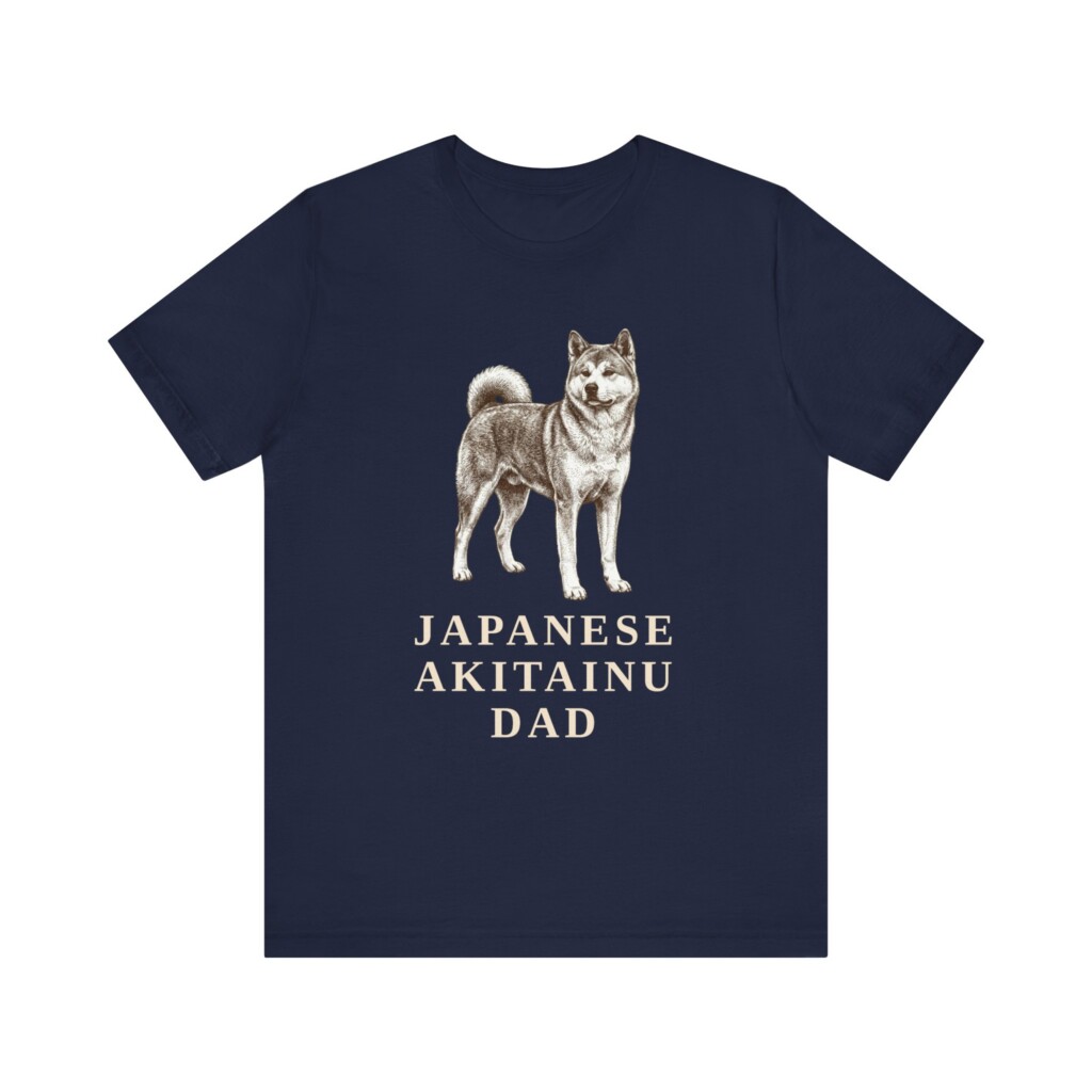Japanese Akitainu Dad Shirt, Vintage Dog Sketch Tee, Dog Dad Gift Japanese Akitainu Dad Shirt, Vintage Dog Sketch Tee, Dog Dad Gift