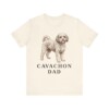 Cavachon Dad Shirt, Vintage Dog Sketch Tee, Dog Dad Gift