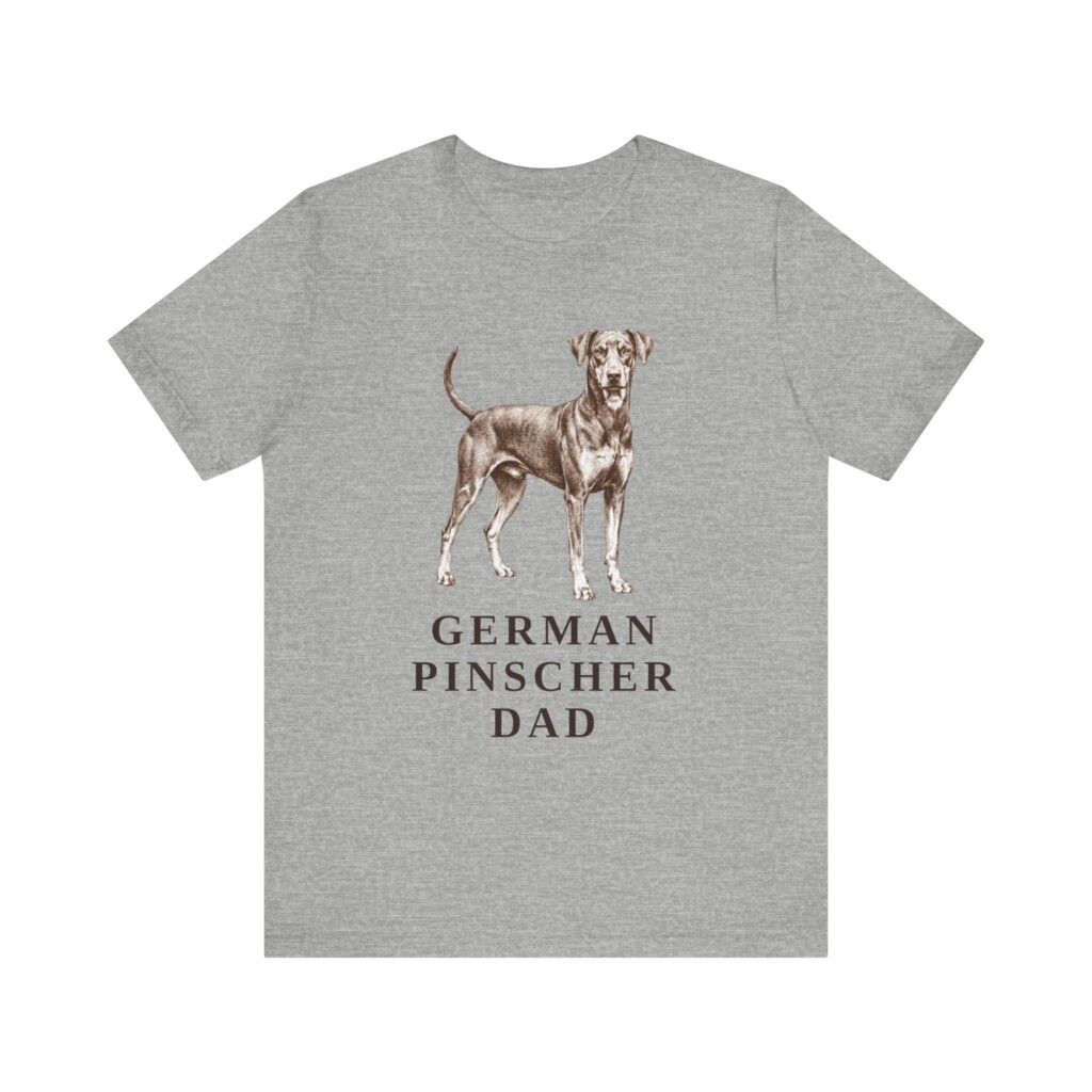 German Pinscher Dad Shirt, Vintage Dog Sketch Tee, Dog Dad Gift