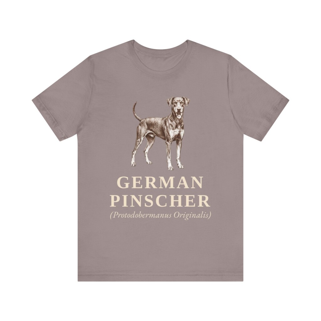 German Pinscher Latin Shirt, Vintage Dog Sketch Tee, Dog Latin Gift