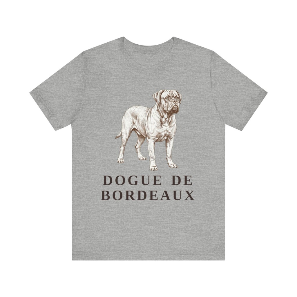 Dogue de Bordeaux Shirt, Vintage Dog Sketch Tee, Dog Lover Gift