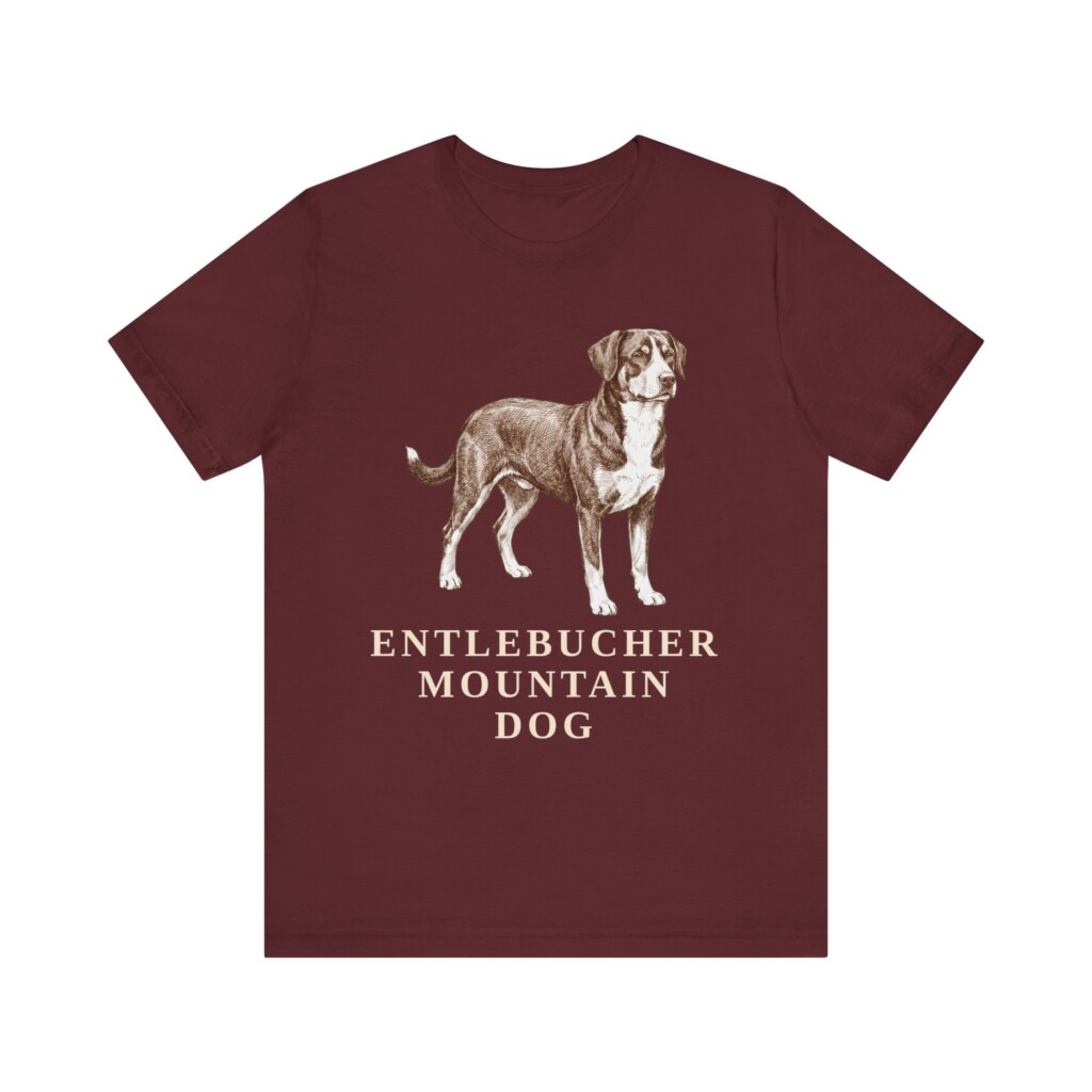 Entlebucher Mountain Dog Shirt, Vintage Dog Sketch Tee, Dog Lover Gift