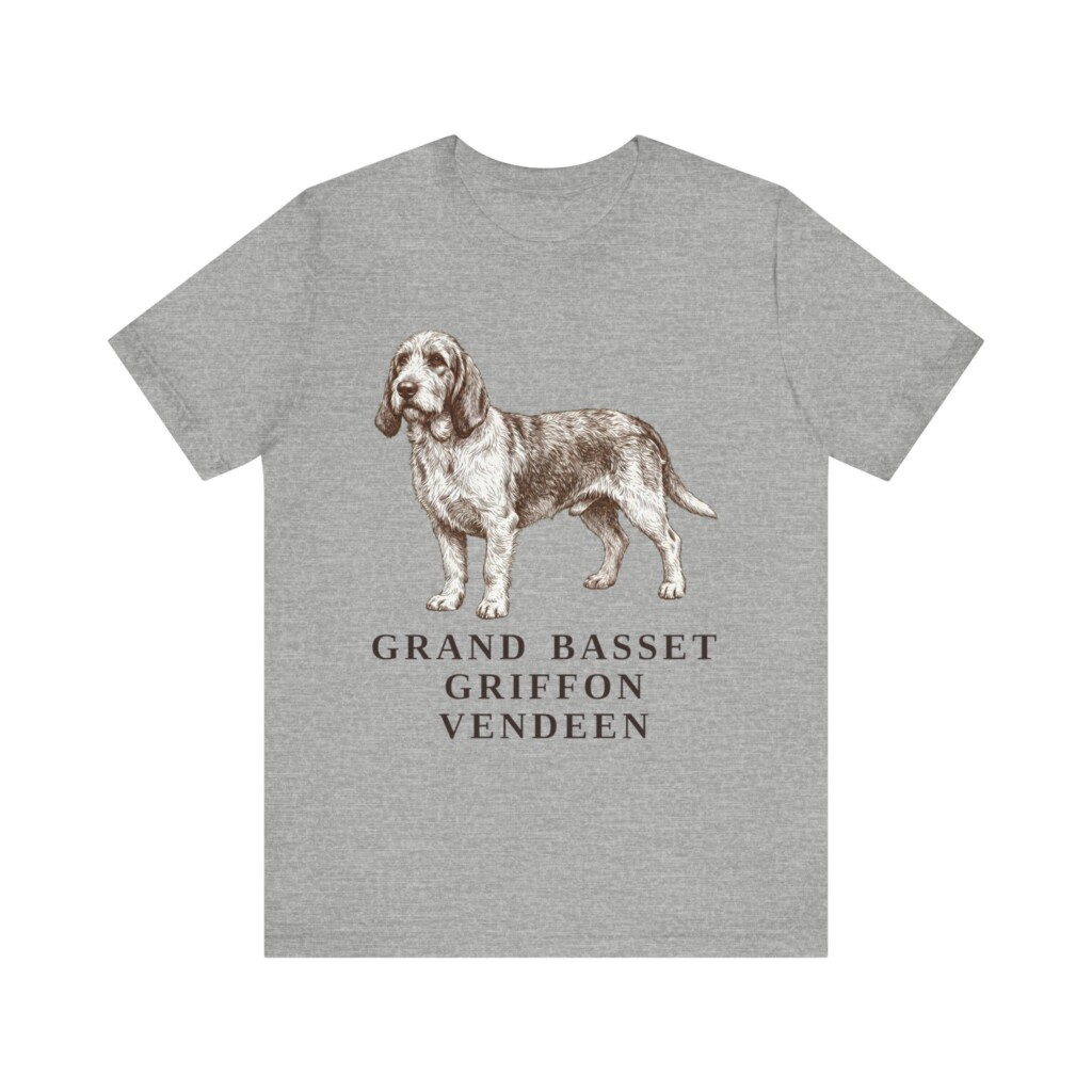 Grand Basset Griffon Vendeen Shirt, Vintage Dog Sketch Tee, Dog Lover Gift
