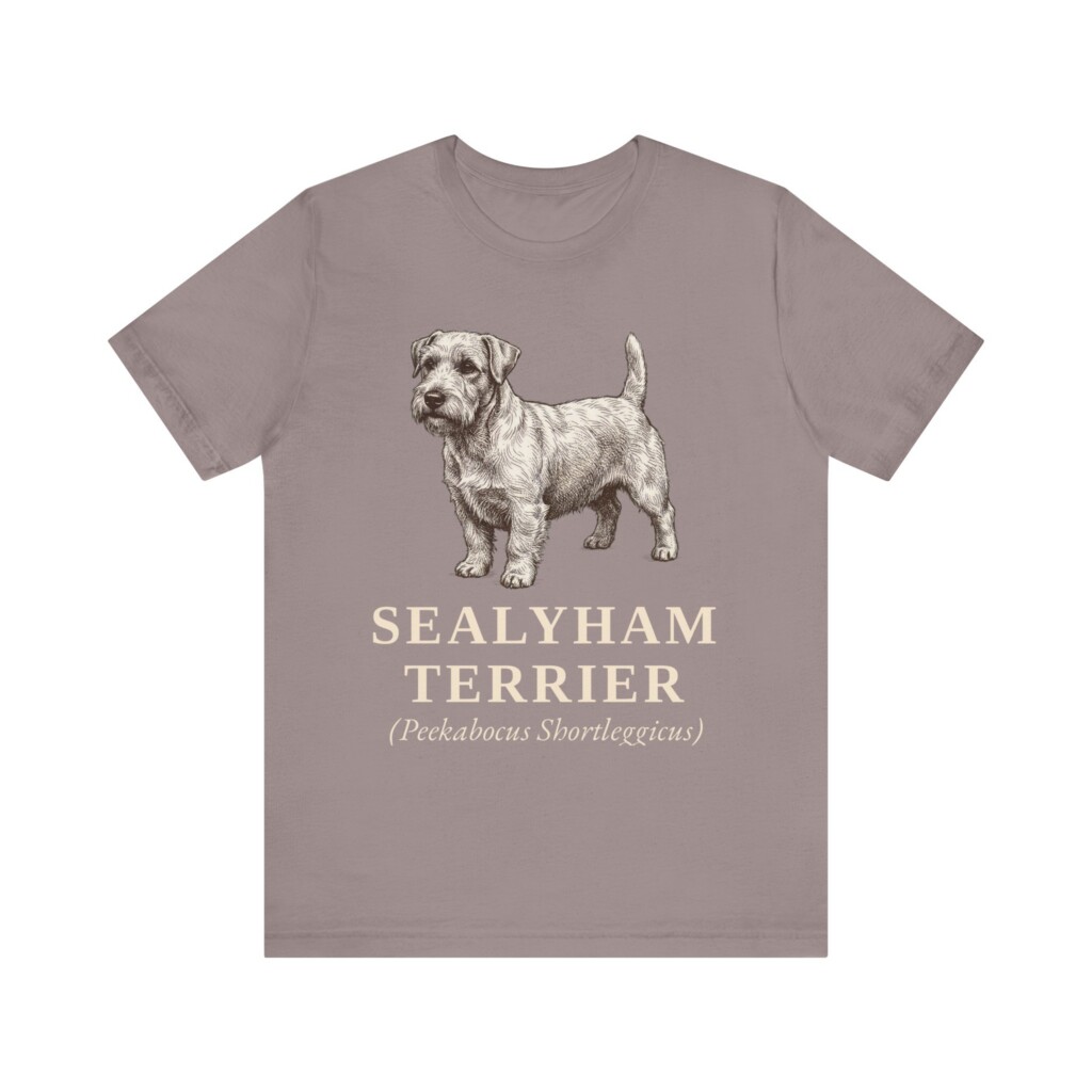 Sealyham Terrier Latin Shirt, Vintage Dog Sketch Tee, Dog Latin Gift