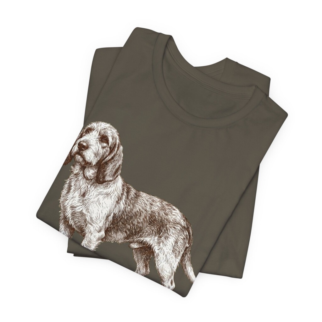 Grand Basset Griffon Vendeen Shirt, Vintage Dog Sketch Tee, Dog Lover Gift