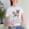 Mal-Shi Humor Shirt, Vintage Dog Sketch Tee, Dog Humor Gift Mal-Shi Humor Shirt, Vintage Dog Sketch Tee, Dog Humor Gift