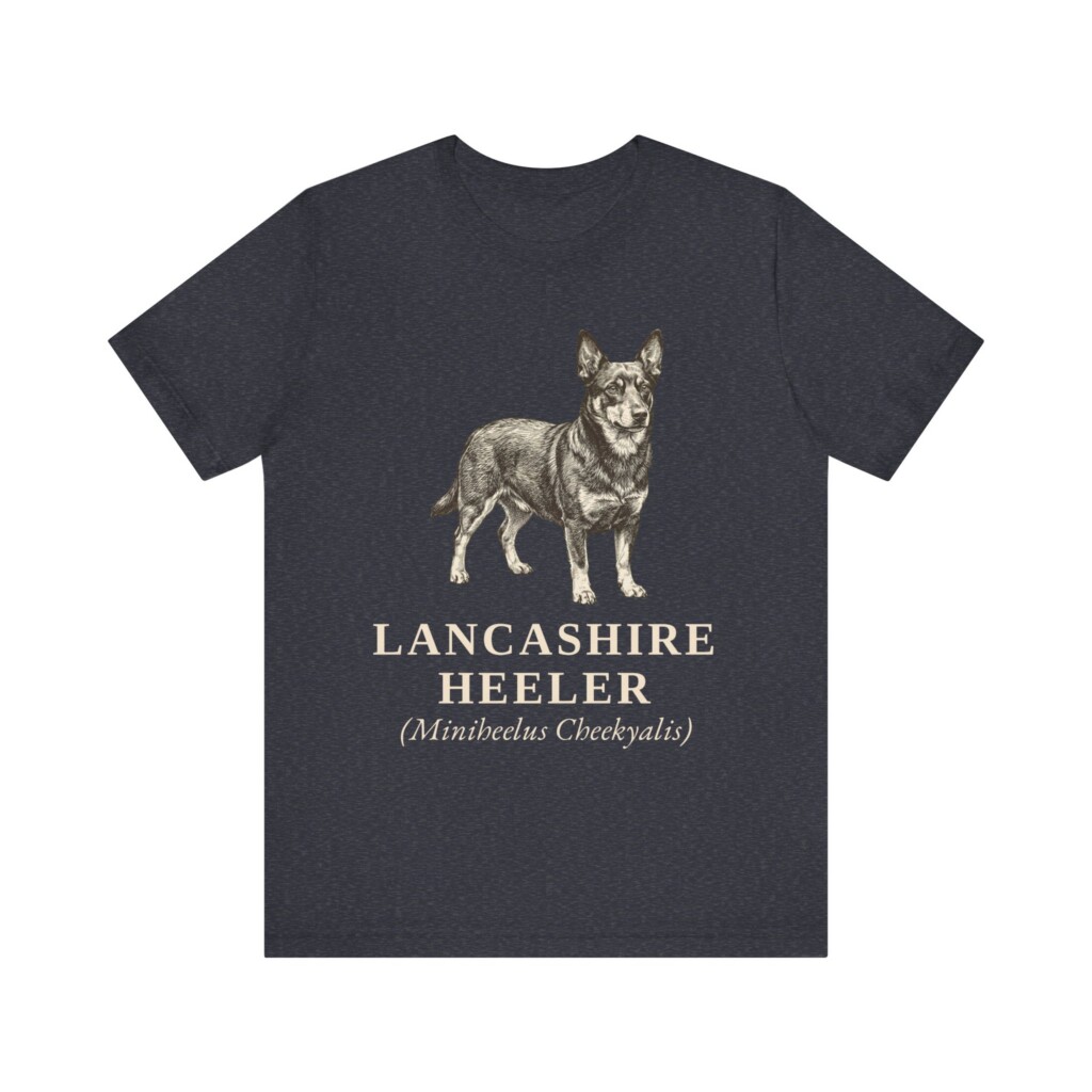 Lancashire Heeler Latin Shirt, Vintage Dog Sketch Tee, Dog Latin Gift