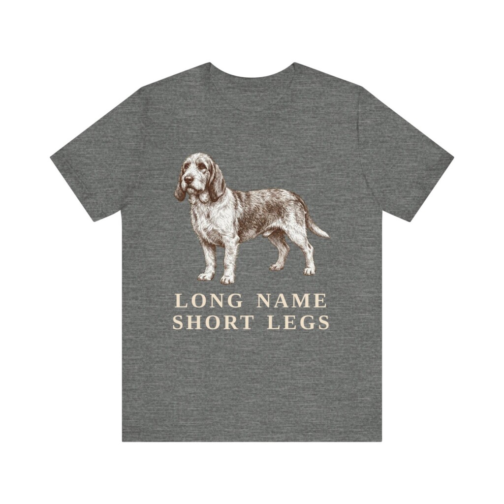 Grand Basset Griffon Vendeen Humor Shirt, Vintage Dog Sketch Tee, Dog Humor Gift
