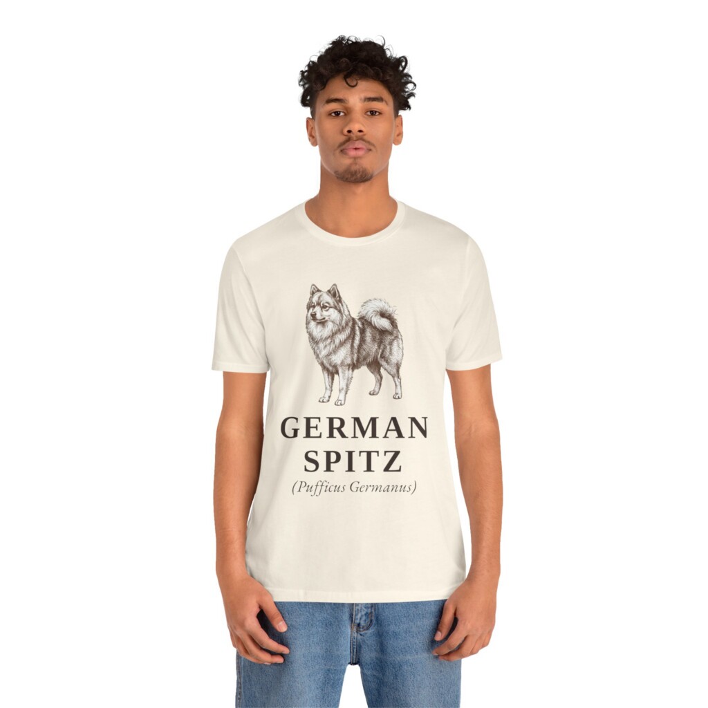 German Spitz Latin Shirt, Vintage Dog Sketch Tee, Dog Latin Gift