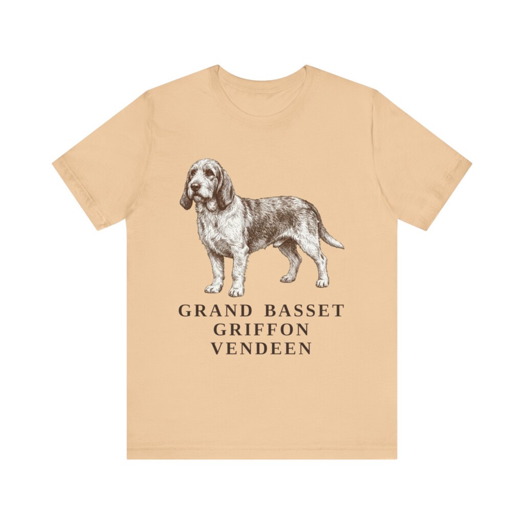 Grand Basset Griffon Vendeen Shirt, Vintage Dog Sketch Tee, Dog Lover Gift