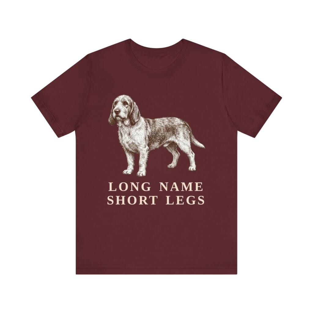 Grand Basset Griffon Vendeen Humor Shirt, Vintage Dog Sketch Tee, Dog Humor Gift