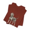 Black and Tan Coonhound Latin Shirt, Vintage Dog Sketch Tee, Dog Latin Gift