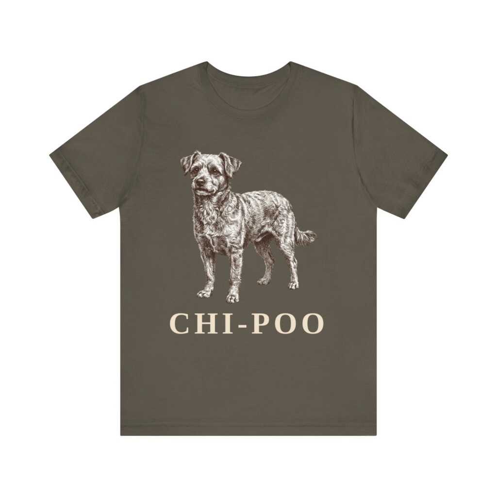 Chi-Poo Shirt, Vintage Dog Sketch Tee, Dog Lover Gift